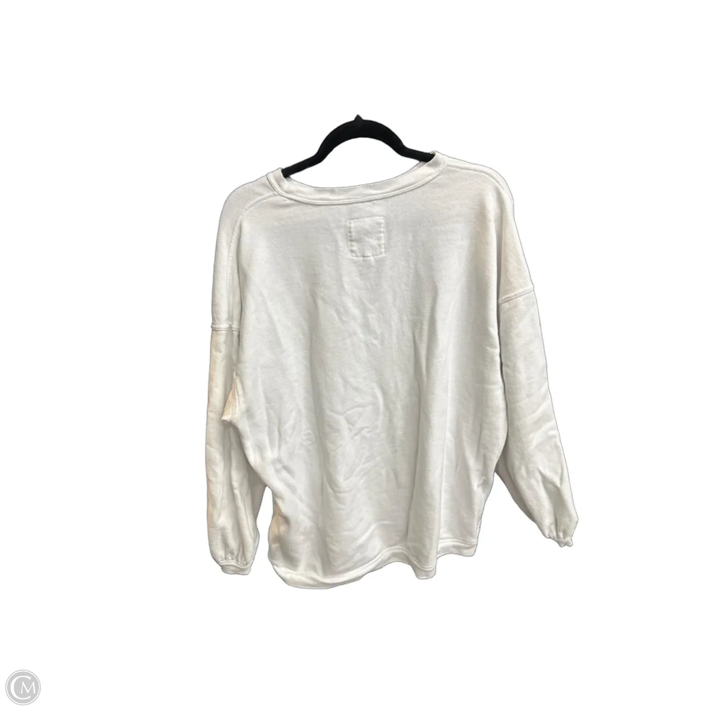 Sweatshirt Crewneck By Aerie In White, Size: M