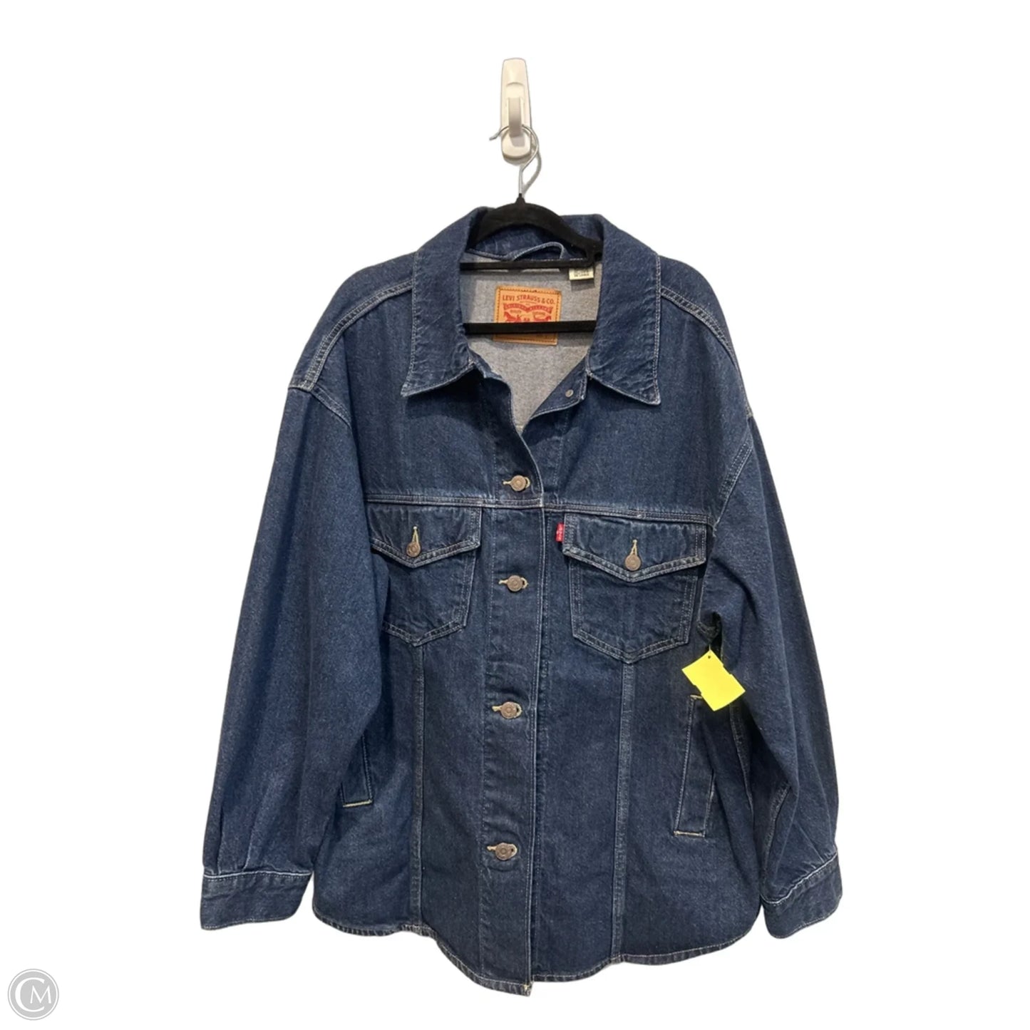 Jacket Denim By Levis In Blue Denim, Size: L