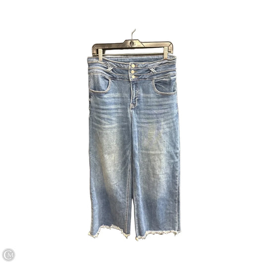 Jeans Wide Leg By Risen In Blue Denim, Size: 10