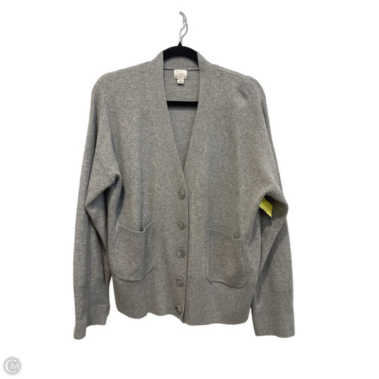 Sweater Cardigan By A New Day In Grey, Size: L