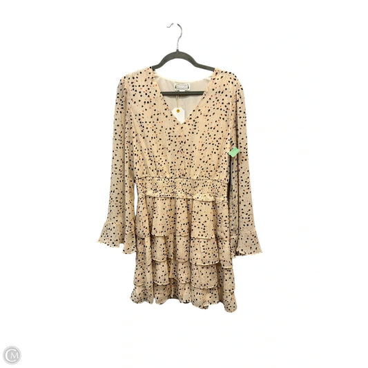 Dress Casual Short By Loveriche In Beige, Size: L