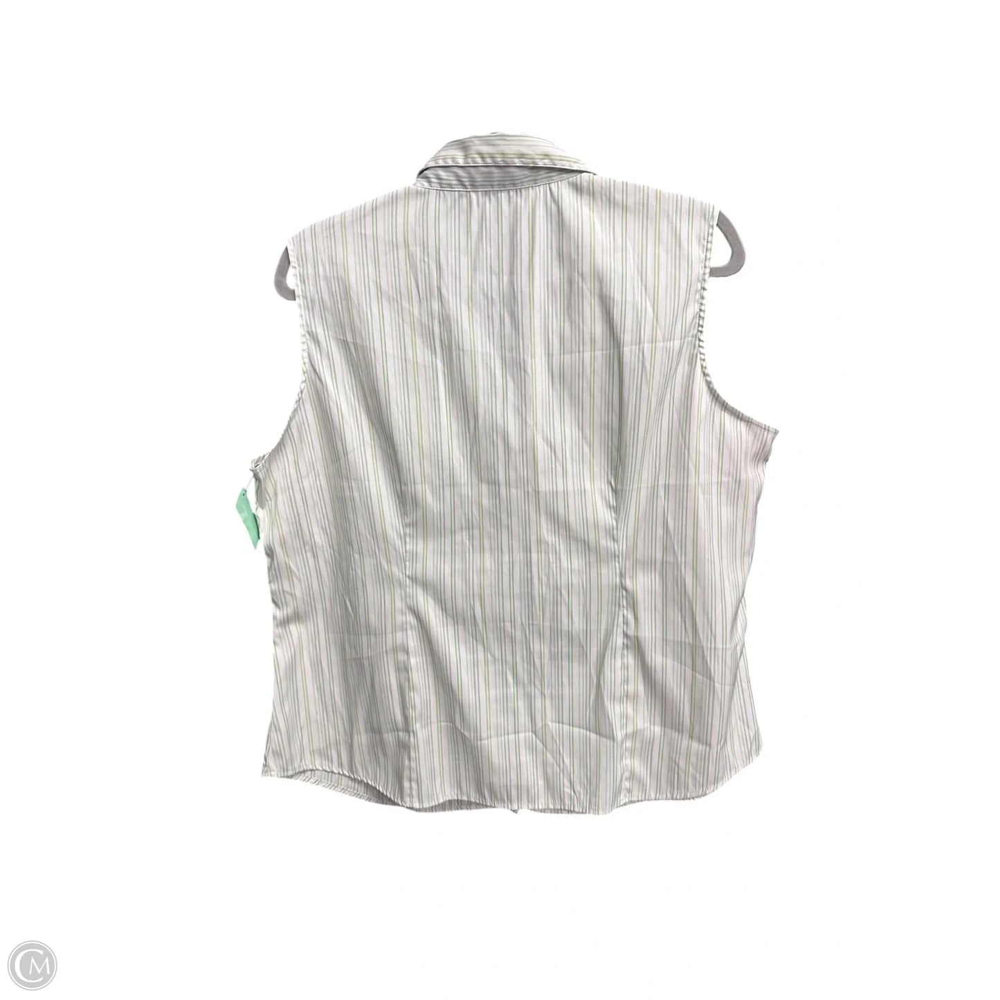 Top Short Sleeve By Clothes Mentor In Green & White, Size: Xl