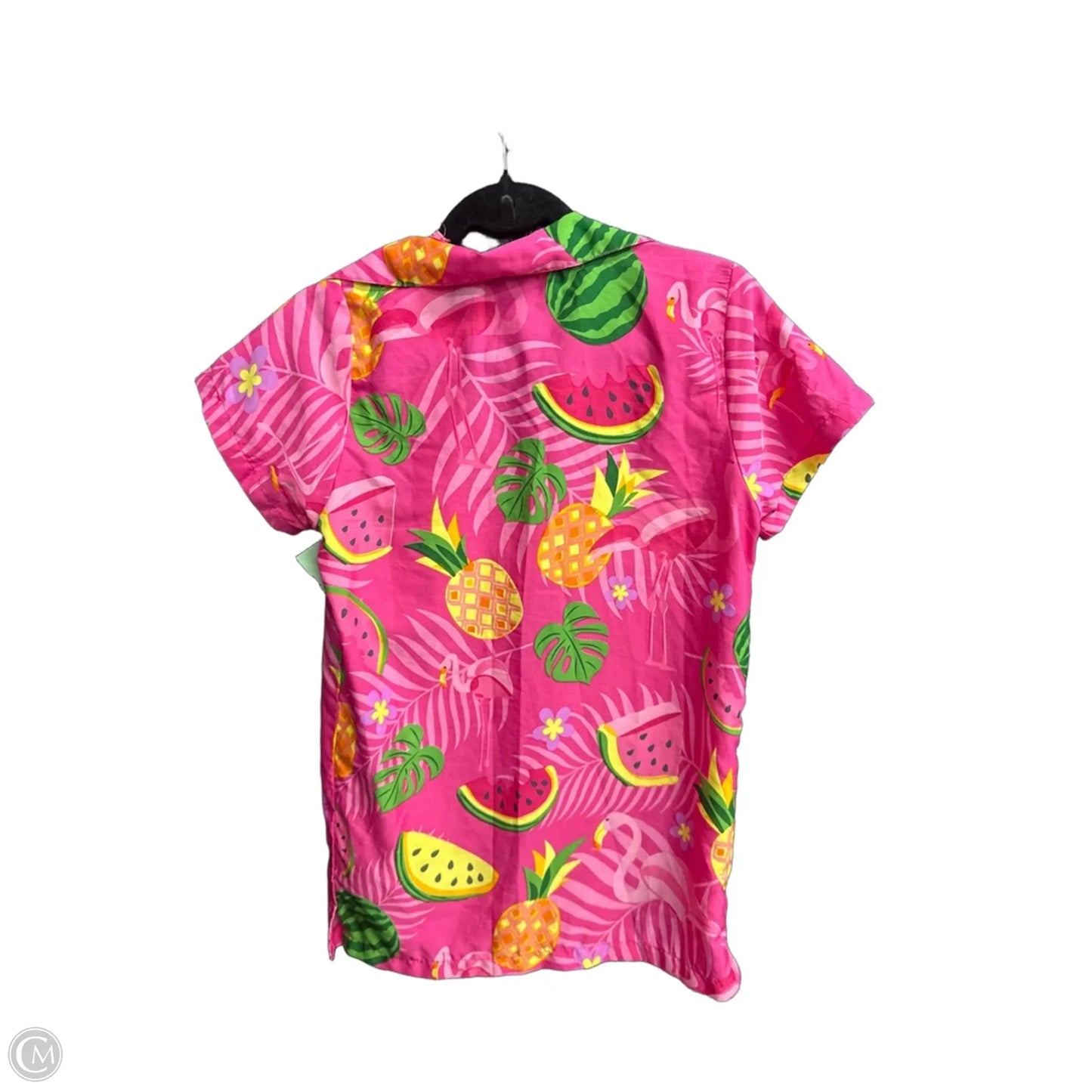Top Short Sleeve By Clothes Mentor In Tropical Print, Size: Xs