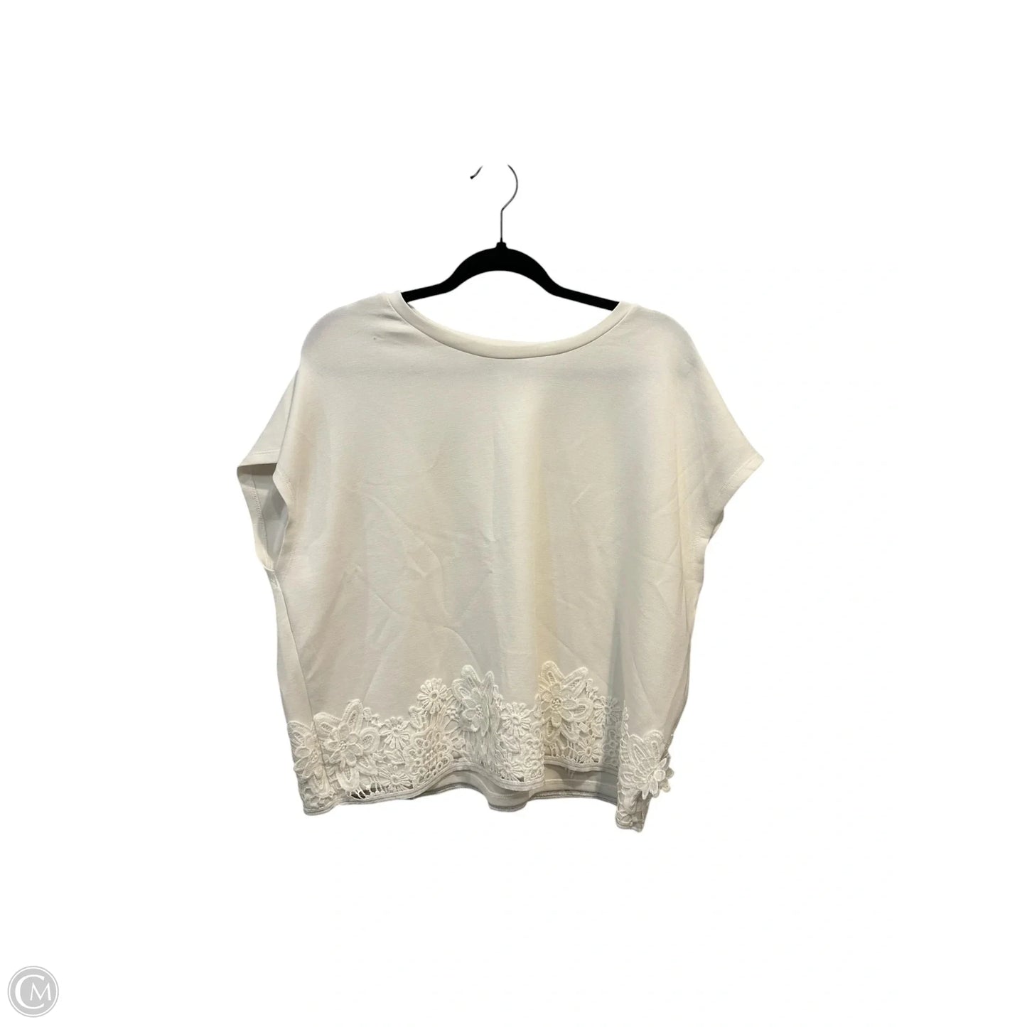 Top Short Sleeve By Cable And Gauge In White, Size: Xl
