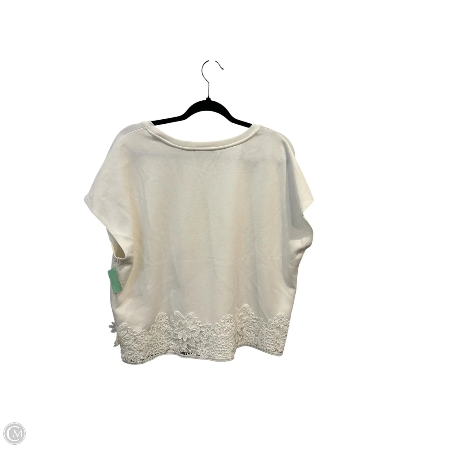 Top Short Sleeve By Cable And Gauge In White, Size: Xl