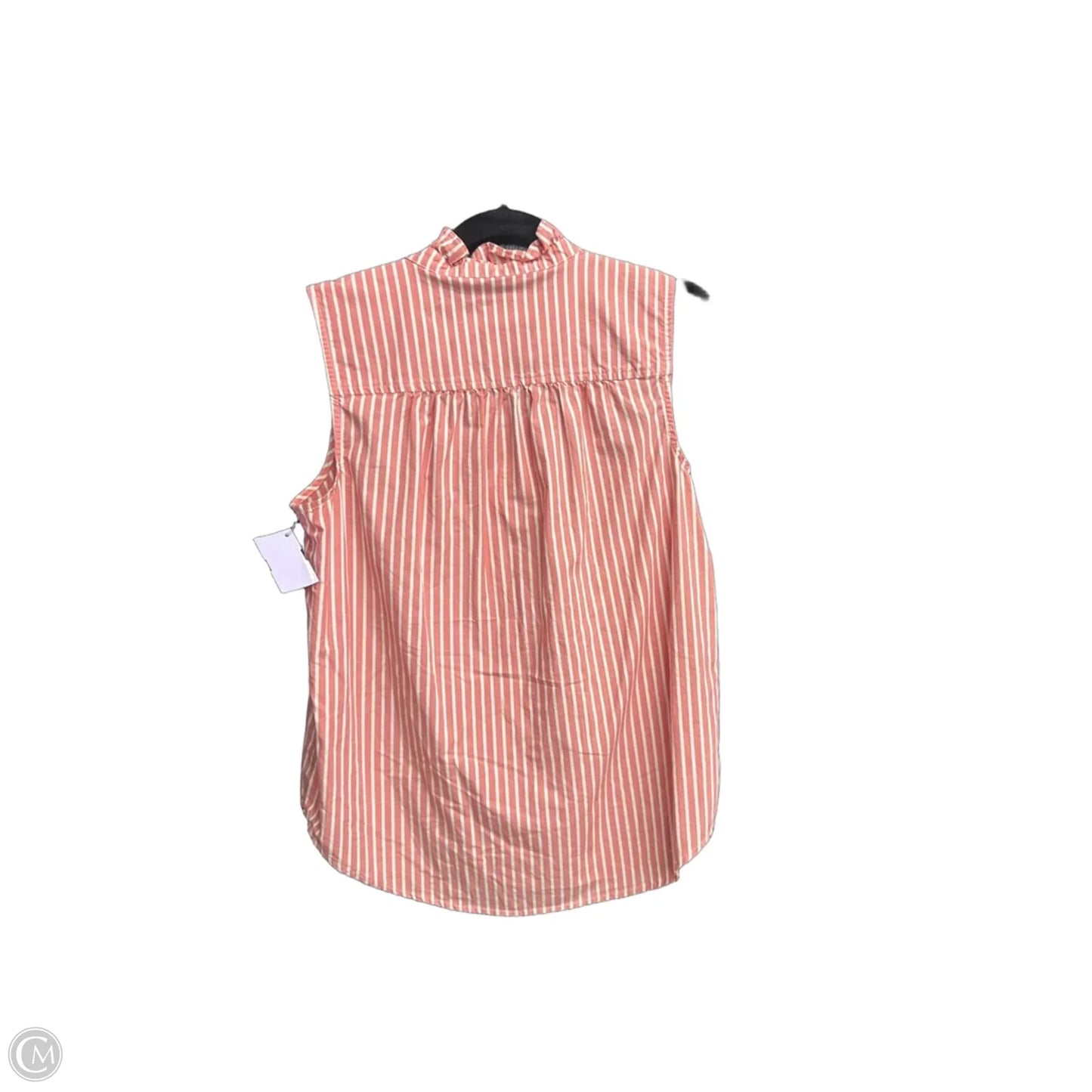 Top Sleeveless By Ann Taylor In Pink & White, Size: Xs