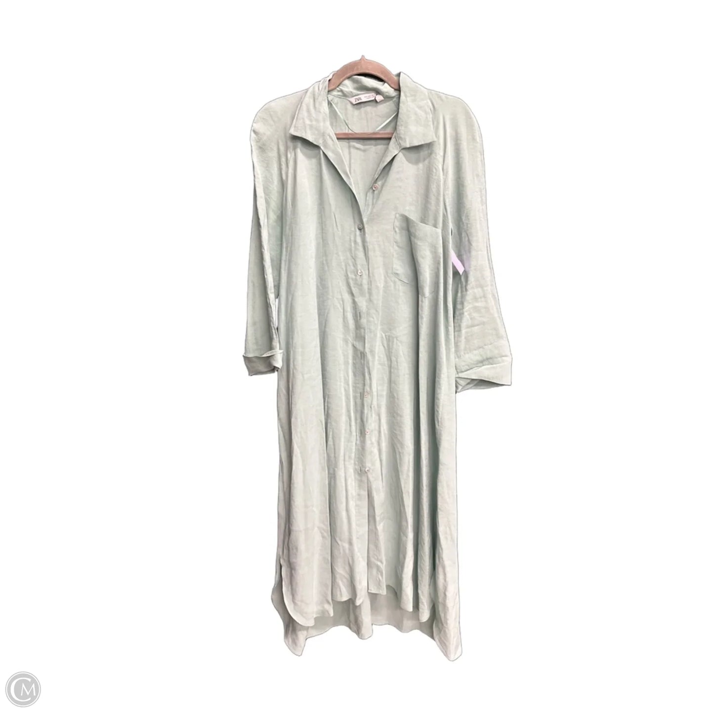 Dress Casual Maxi By Zara In Green, Size: S