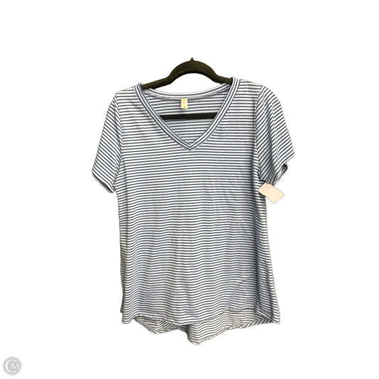 Top Short Sleeve By Lularoe In Striped Pattern, Size: M