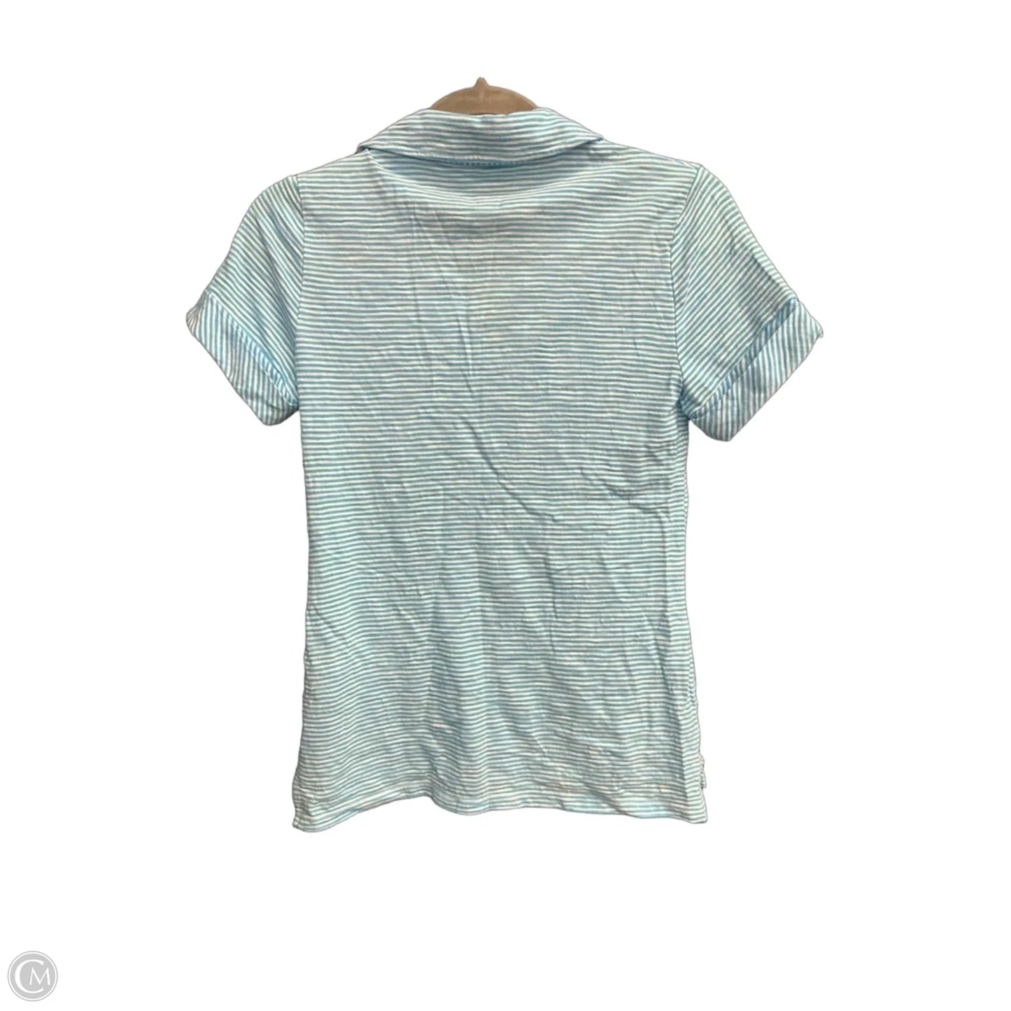 Top Short Sleeve By Talbots In Striped Pattern, Size: Xsp