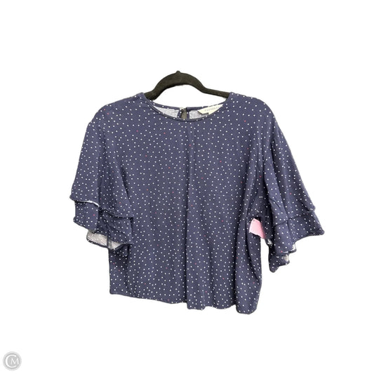Top Short Sleeve By Popsugar In Polkadot Pattern, Size: M