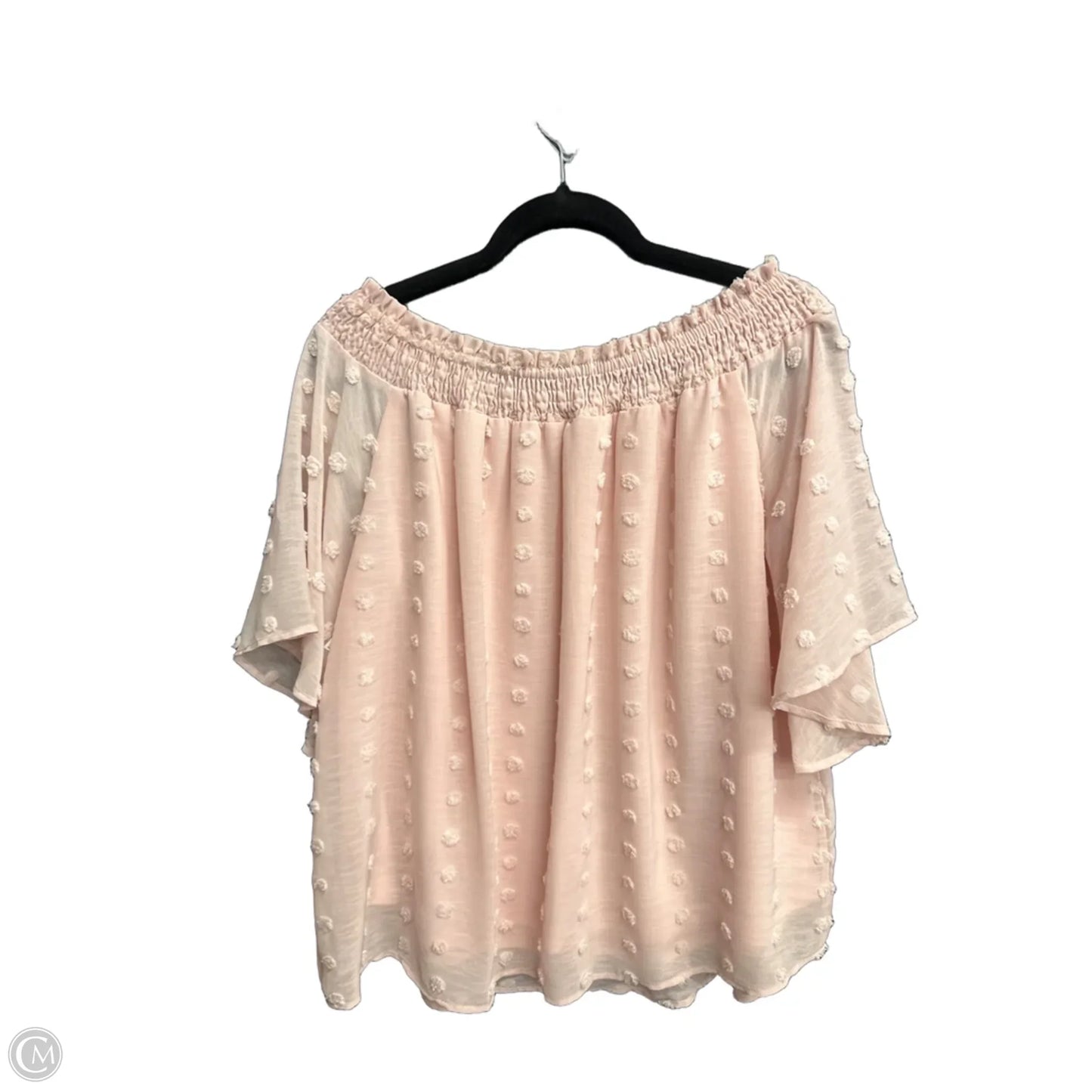 Top Short Sleeve By Jodifl In Pink, Size: L