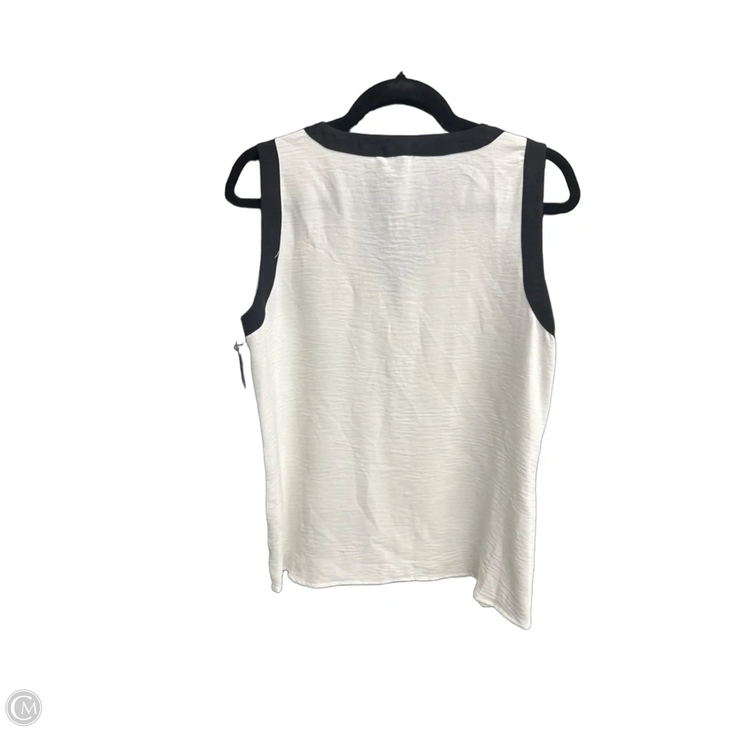 Top Sleeveless Designer By Karl Lagerfeld In Black & White, Size: M