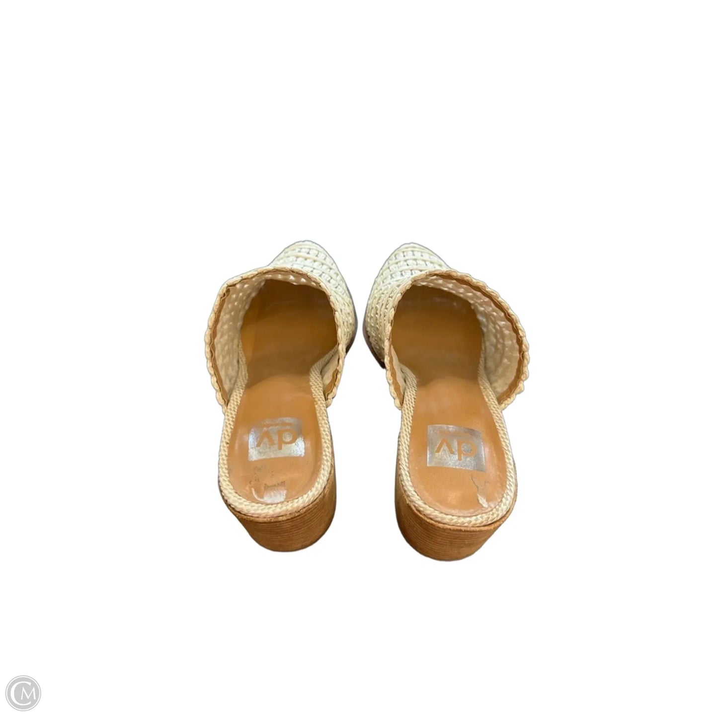 Shoes Heels Block By Dolce Vita In Cream & Tan, Size: 10