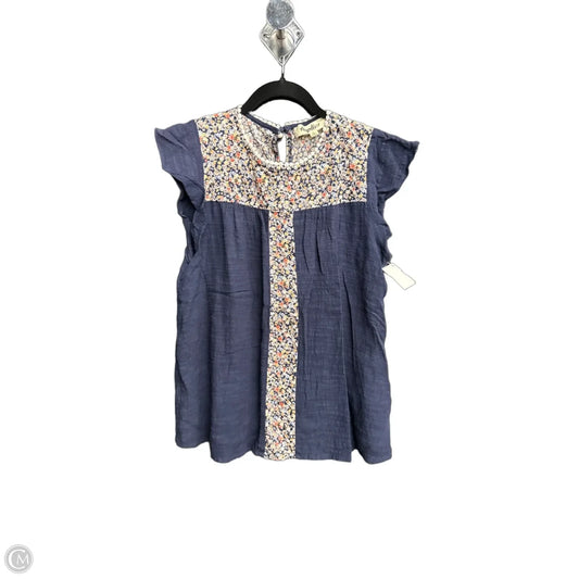 Top Sleeveless By Haptics In Floral Print, Size: S