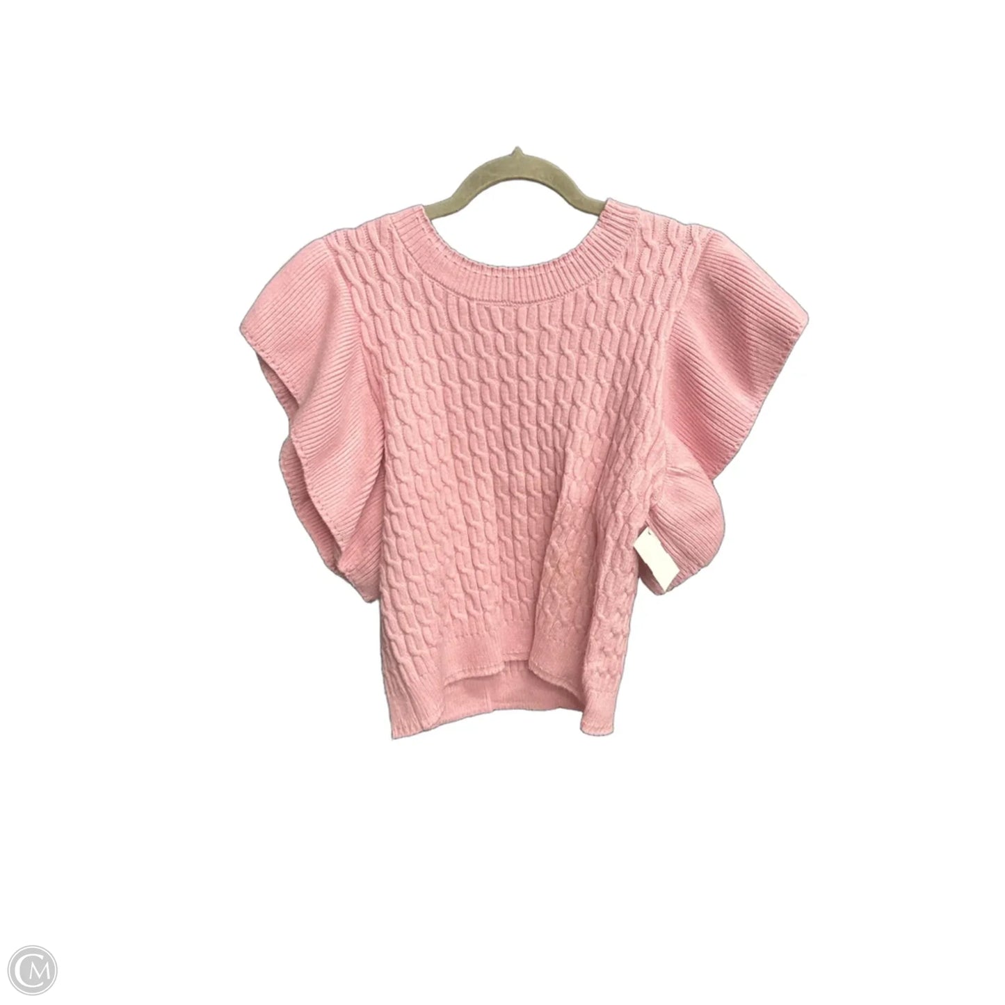 Top Short Sleeve By Clothes Mentor In Pink, Size: L
