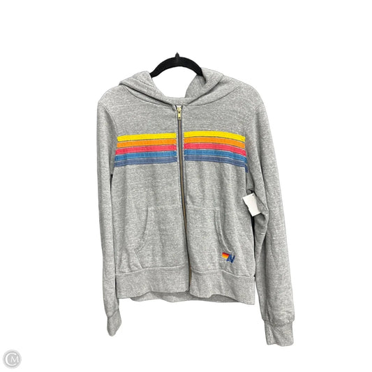 Sweatshirt Hoodie By Clothes Mentor In Grey, Size: S
