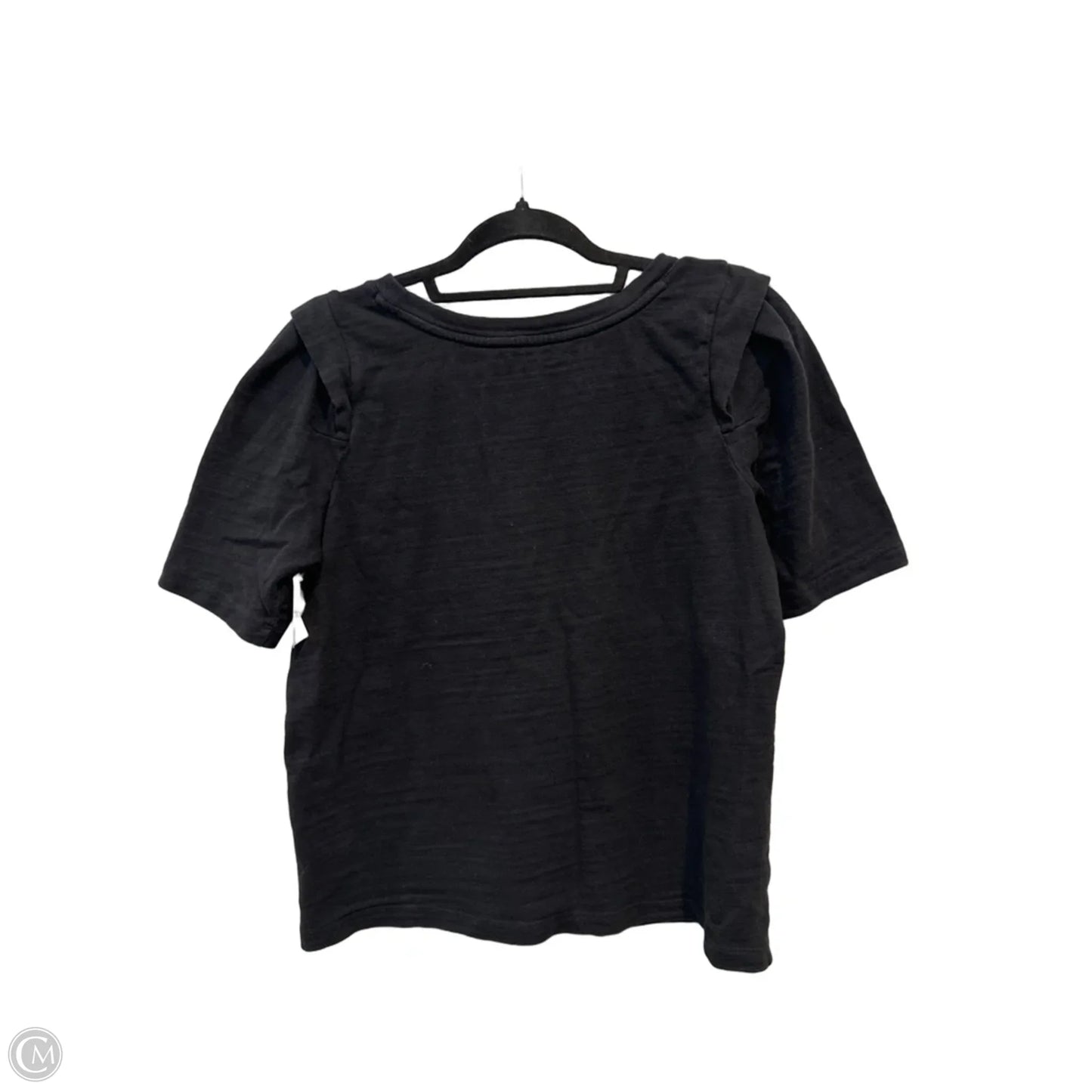 Top Short Sleeve By Loft In Black, Size: M