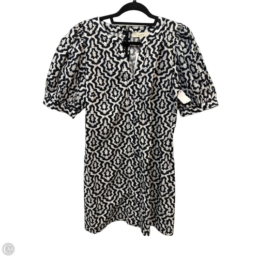 Dress Casual Short By Loft In Geometric Pattern, Size: M