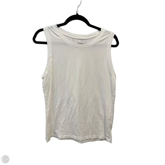 Top Sleeveless By Banana Republic In White, Size: M