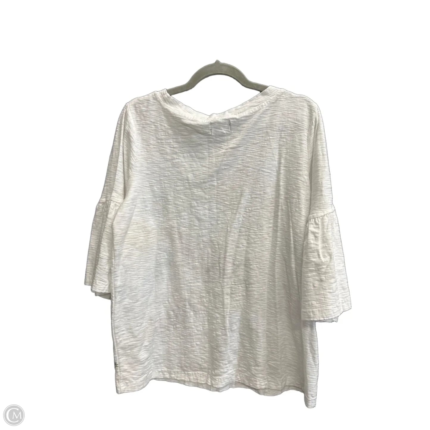 Top Short Sleeve By Clothes Mentor In White, Size: M