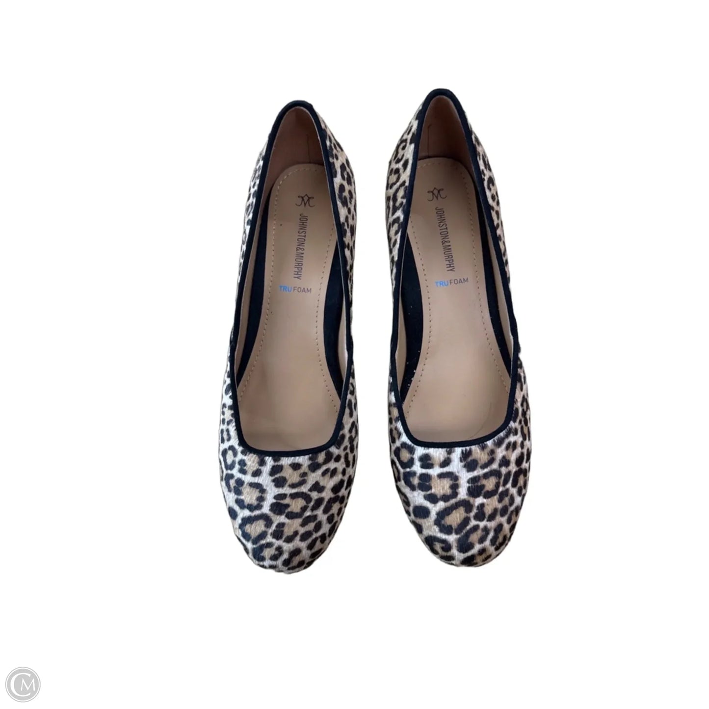 Shoes Heels Block By Johnston & Murphy In Leopard Print, Size: 8
