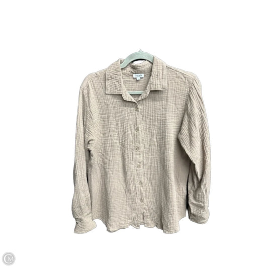 Top Long Sleeve By Splendid In Brown, Size: M