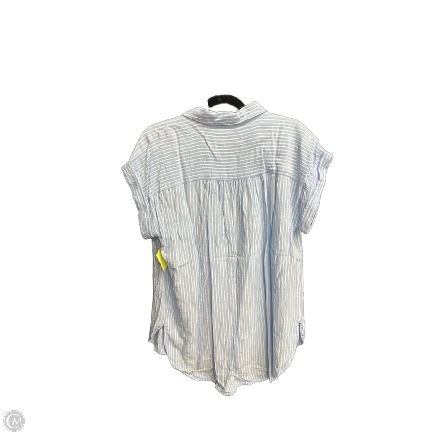 Top Short Sleeve By Loft In Striped Pattern, Size: M