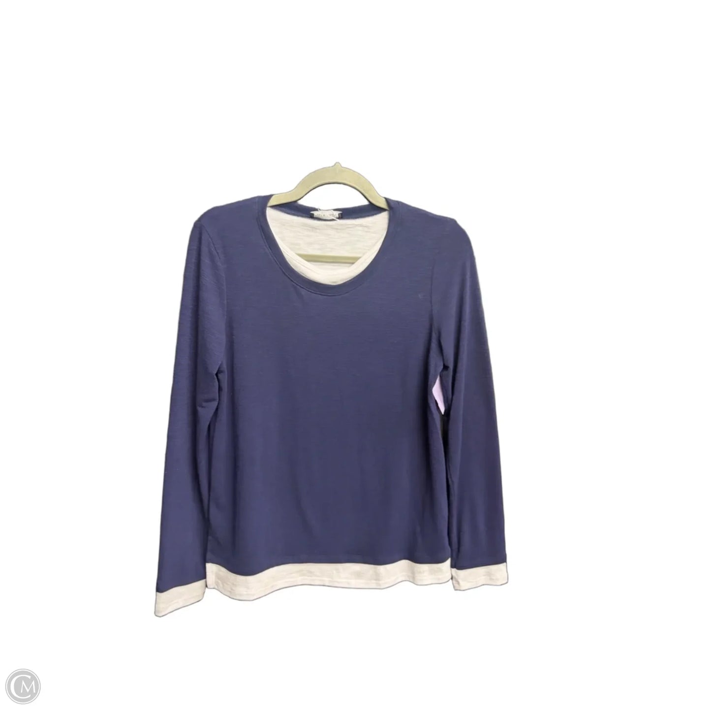 Top Long Sleeve By Nally And Millie In Navy, Size: Xs