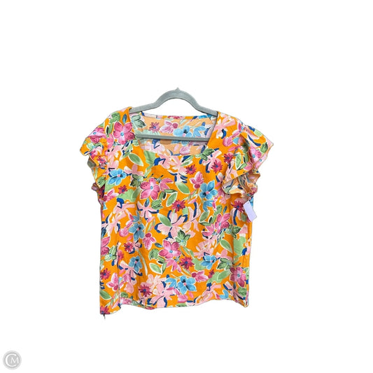 Top Sleeveless By Clothes Mentor In Orange, Size: M