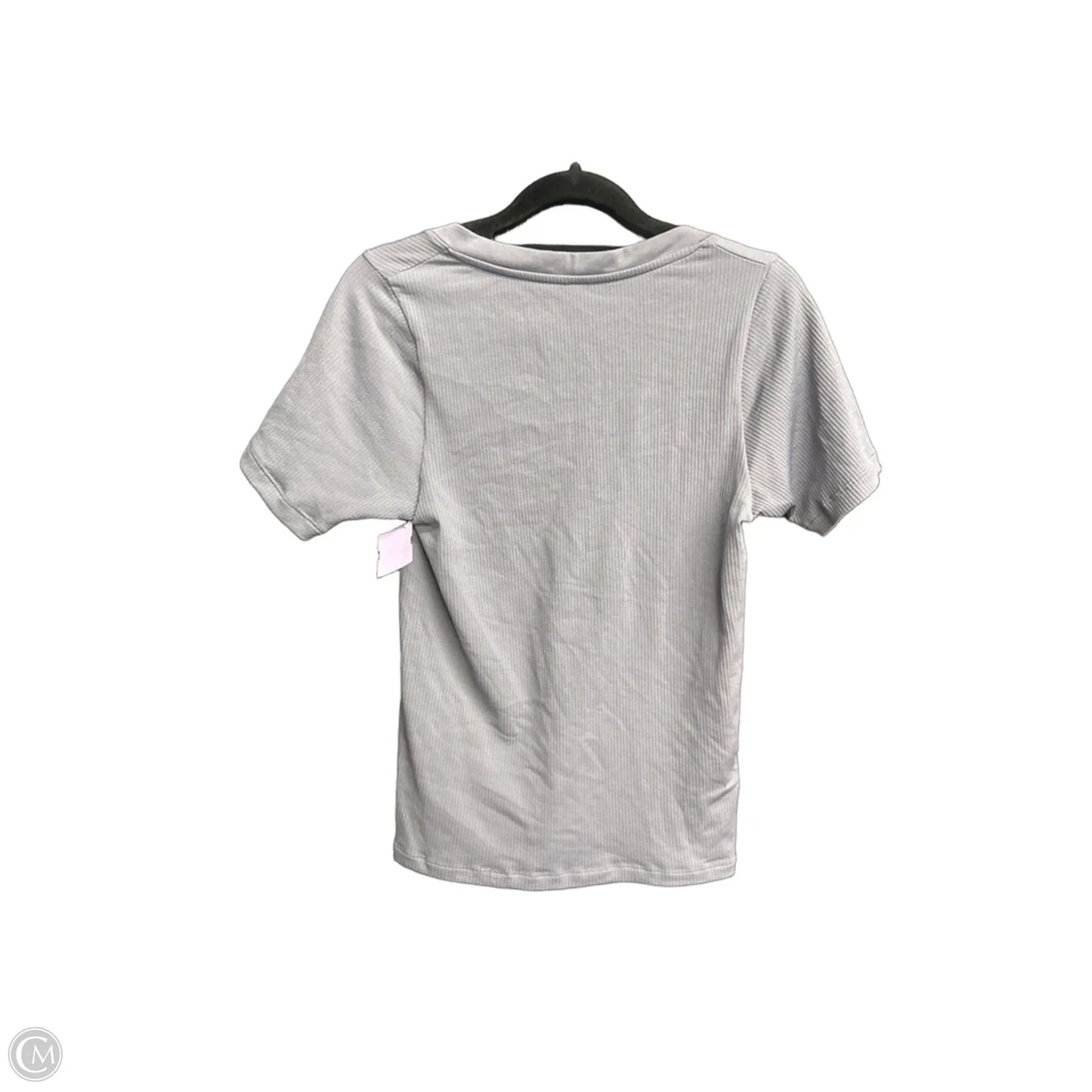 Athletic Top Short Sleeve By Athleta In Grey, Size: S
