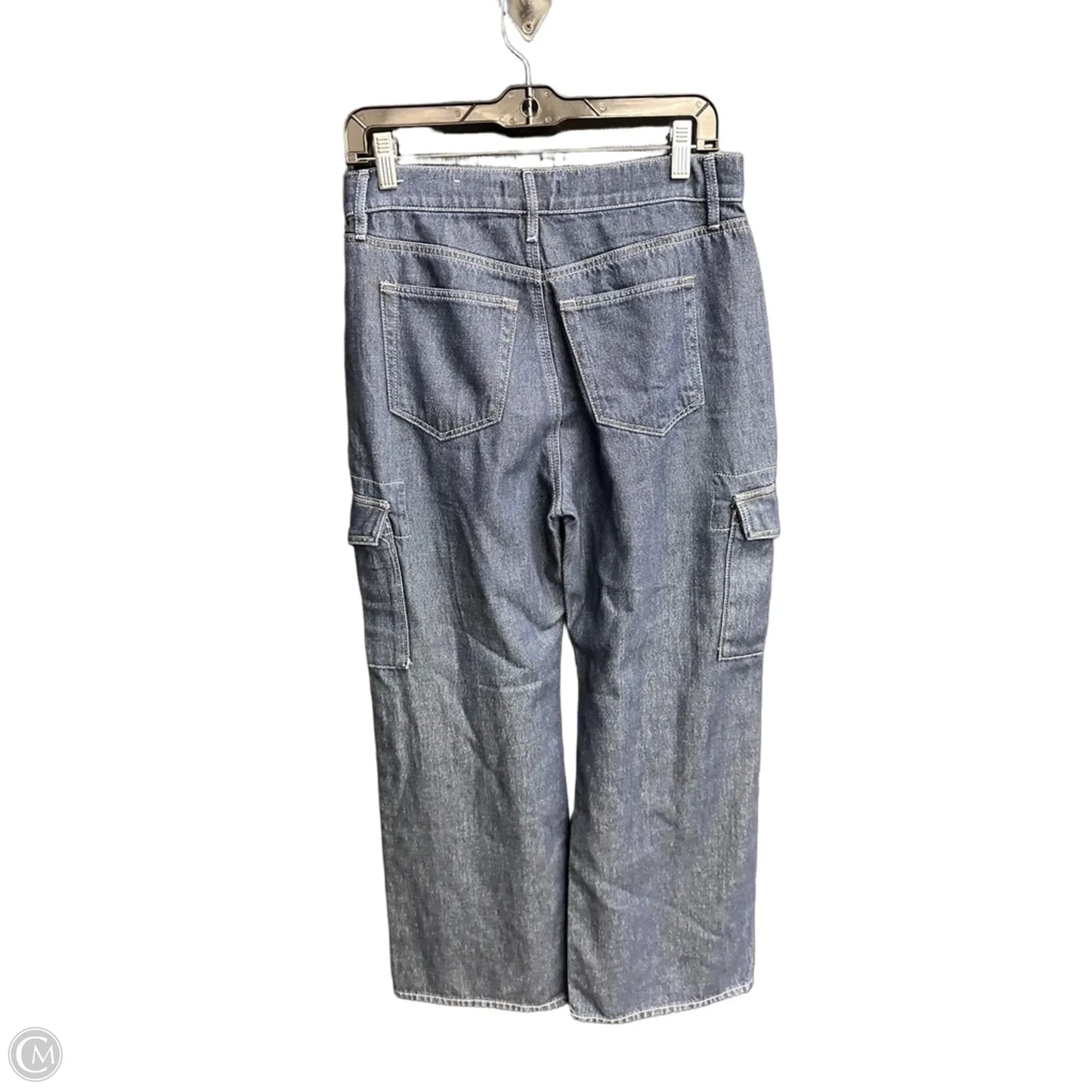 Jeans Wide Leg By Loft In Navy, Size: 6