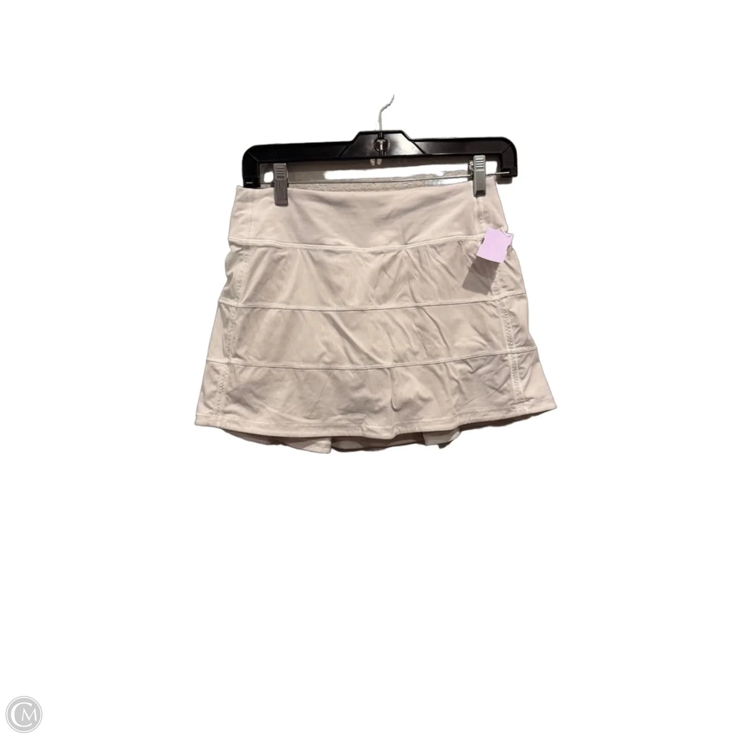 Athletic Skirt By Lululemon In White, Size: S