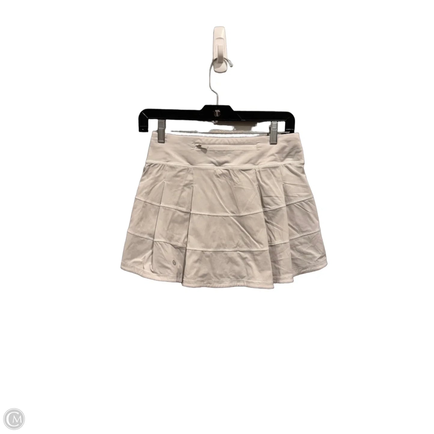 Athletic Skirt By Lululemon In White, Size: S