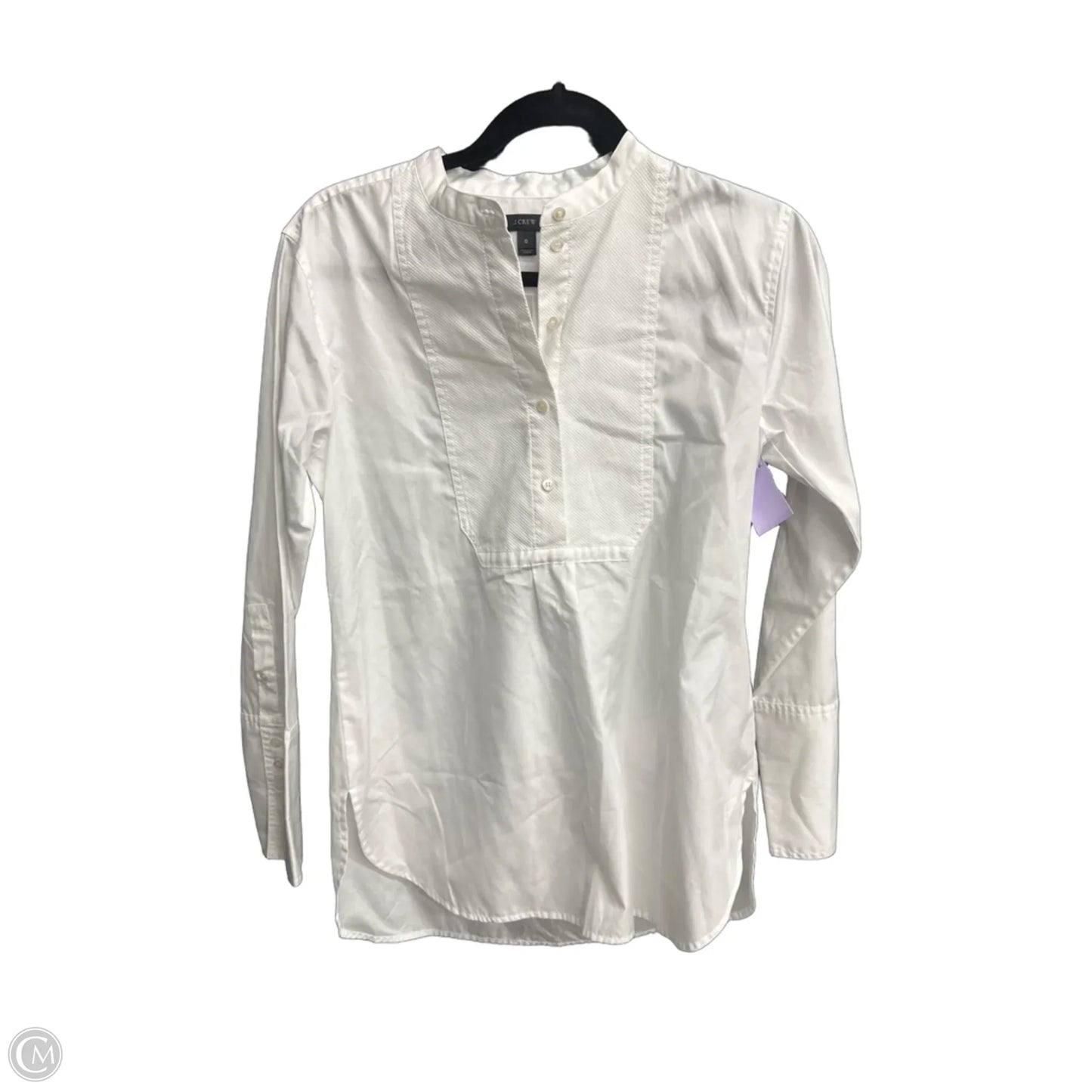 Top Long Sleeve By J. Crew In White, Size: Xs