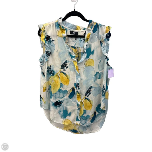 Top Sleeveless By Dkny In Blue, Size: Xl