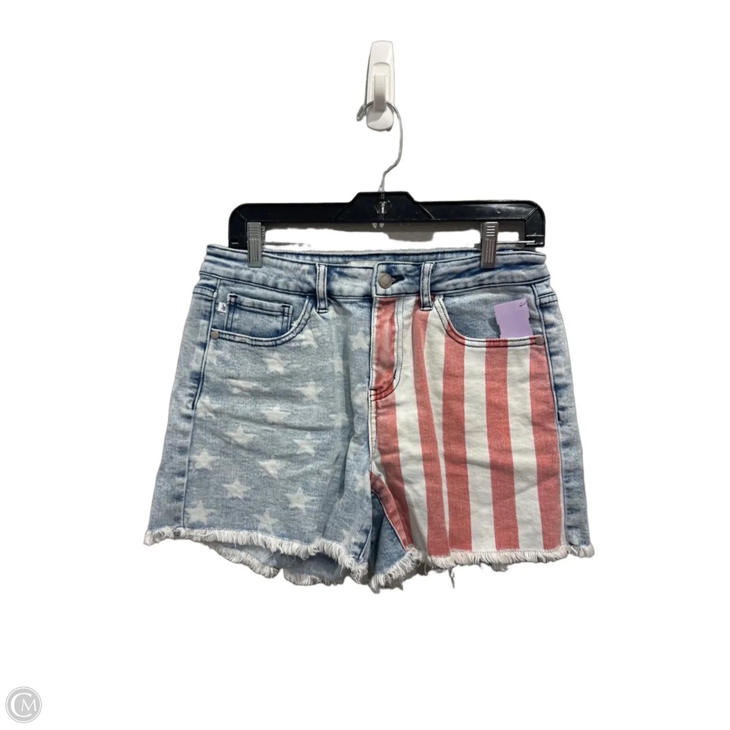Shorts By Judy Blue In Blue Red & White, Size: L