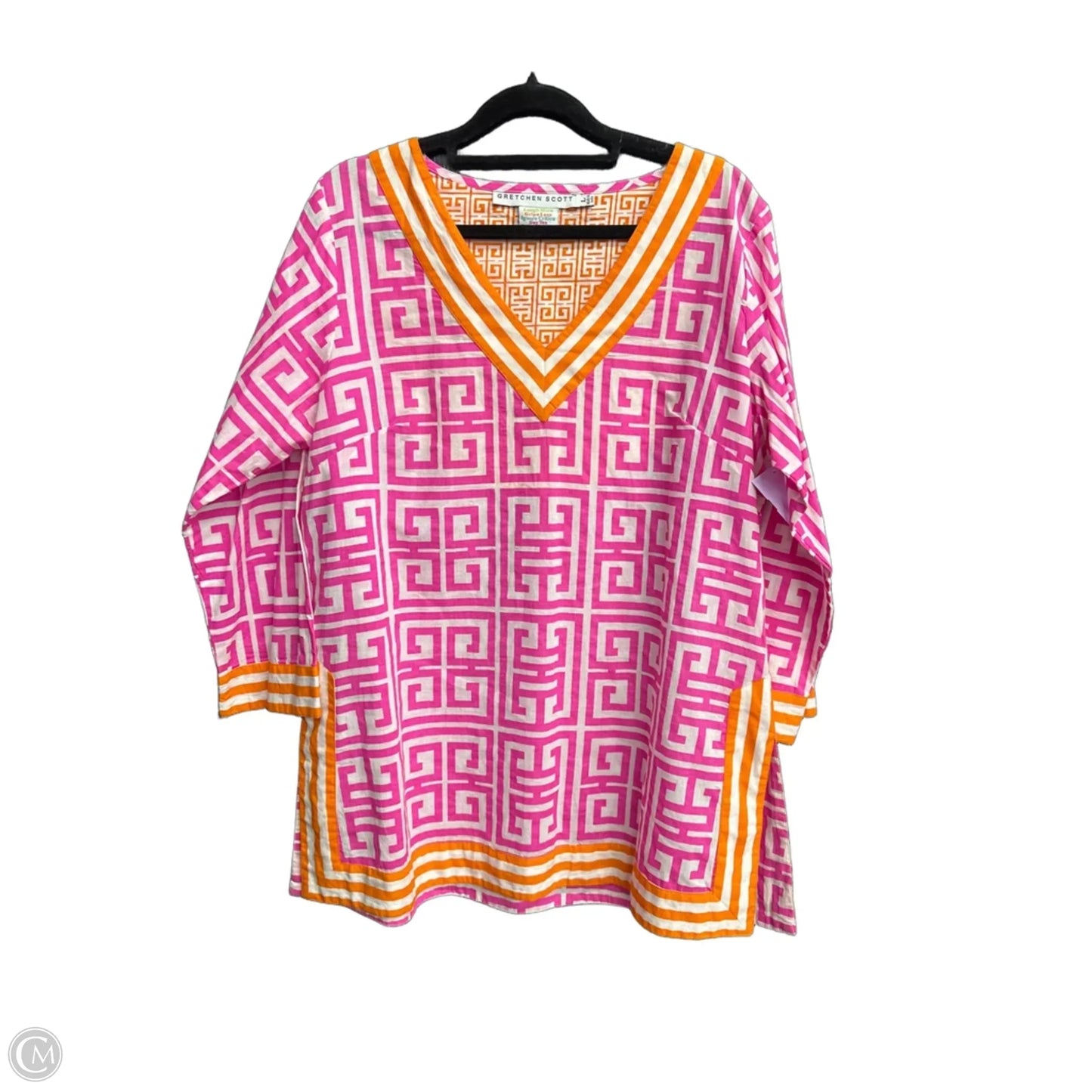 Top Long Sleeve By Gretchen Scott In Pink, Size: L