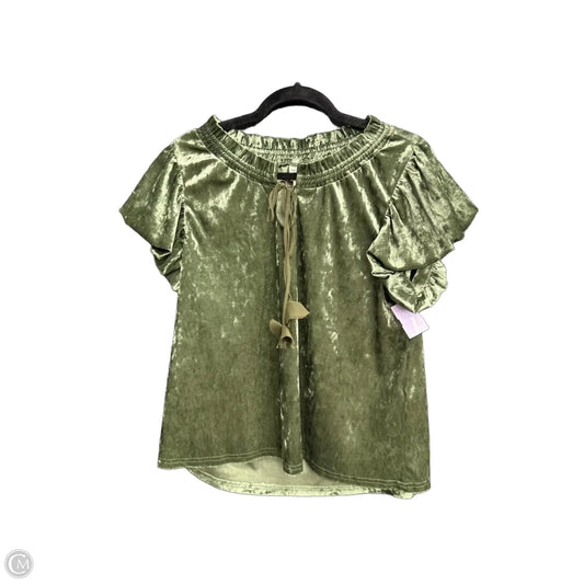 Top Short Sleeve By Ivy Jane In Green, Size: S