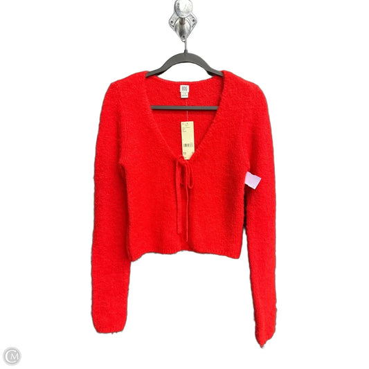Sweater Cardigan Cashmere By Bdg In Red, Size: L