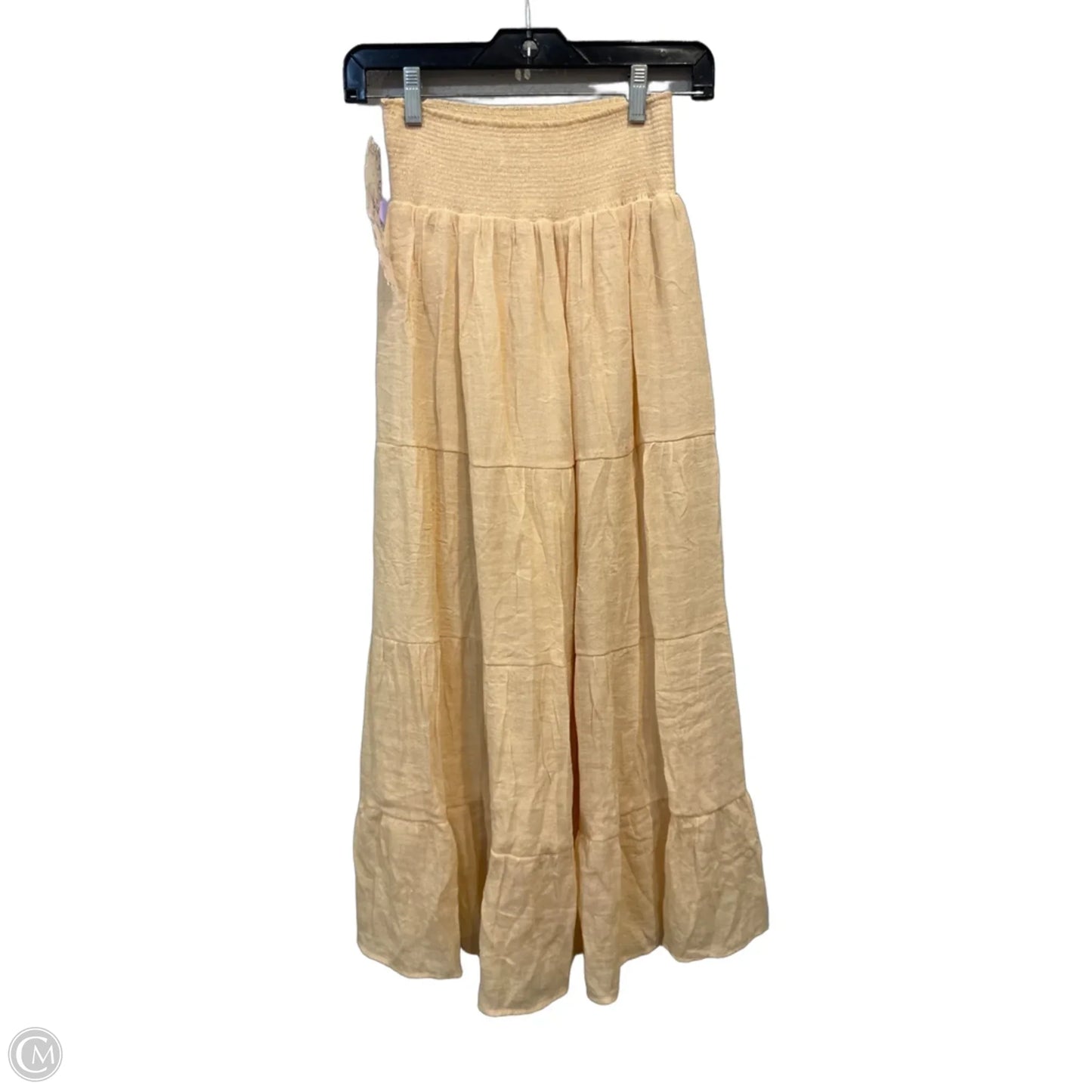 Skirt Maxi By Clothes Mentor In Cream, Size: L