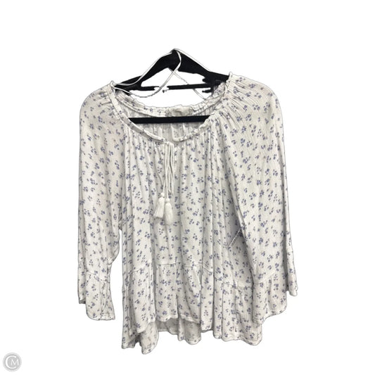 Top 3/4 Sleeve By Hippie Rose In White, Size: M