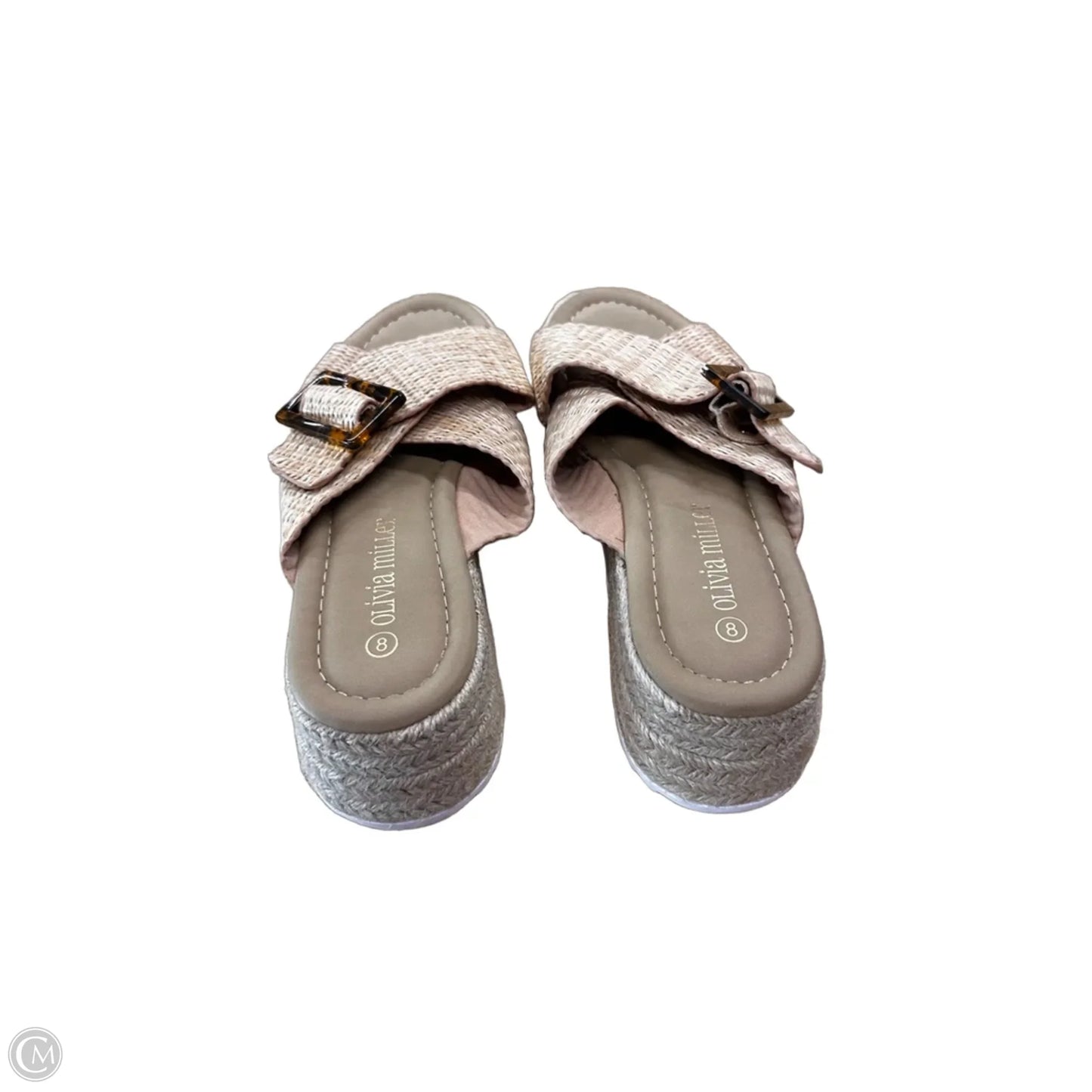 Shoes Heels Platform By Olivia Miller In Tan, Size: 8