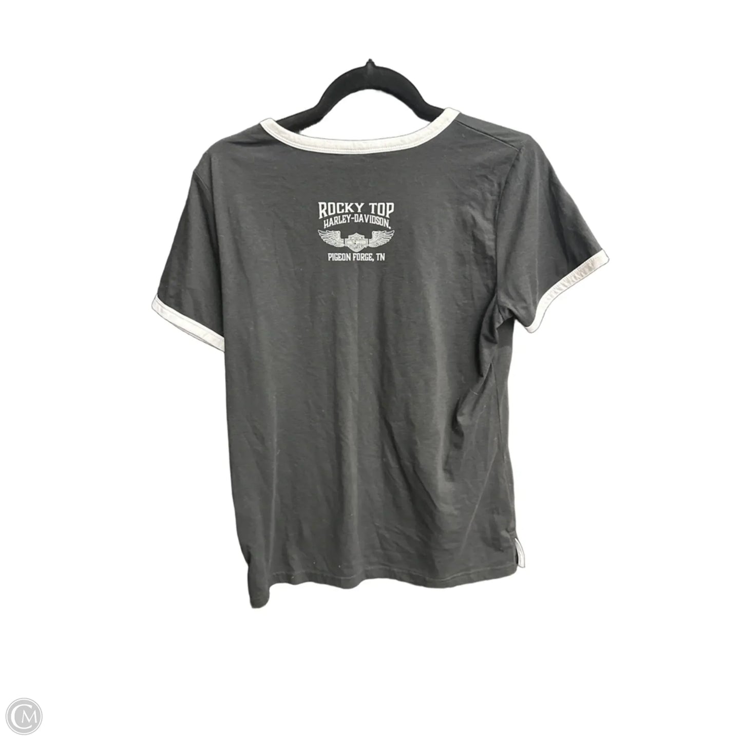 Top Short Sleeve By Harley Davidson In Black, Size: L