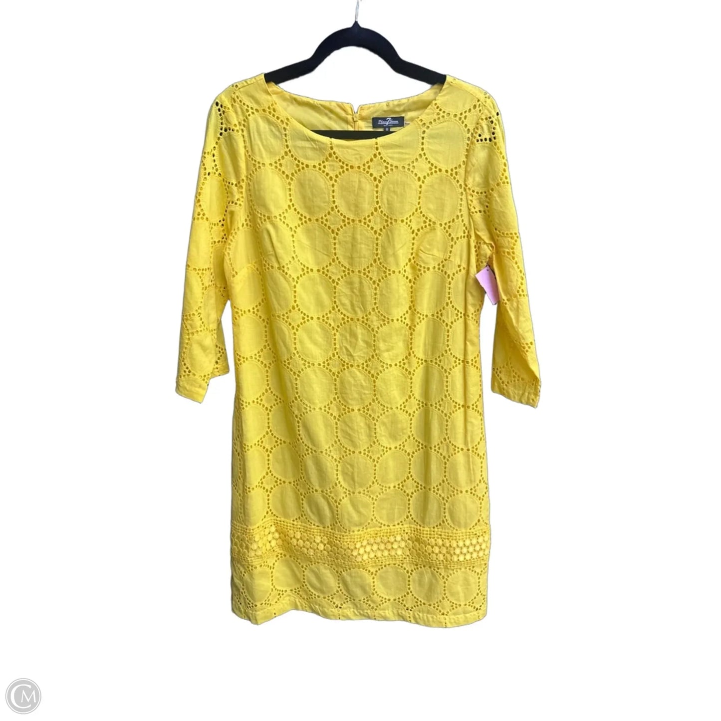 Dress Casual Midi By Clothes Mentor In Yellow, Size: 10