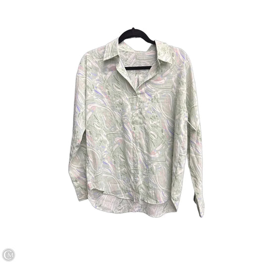 Top Long Sleeve By Blush In Grey, Size: S