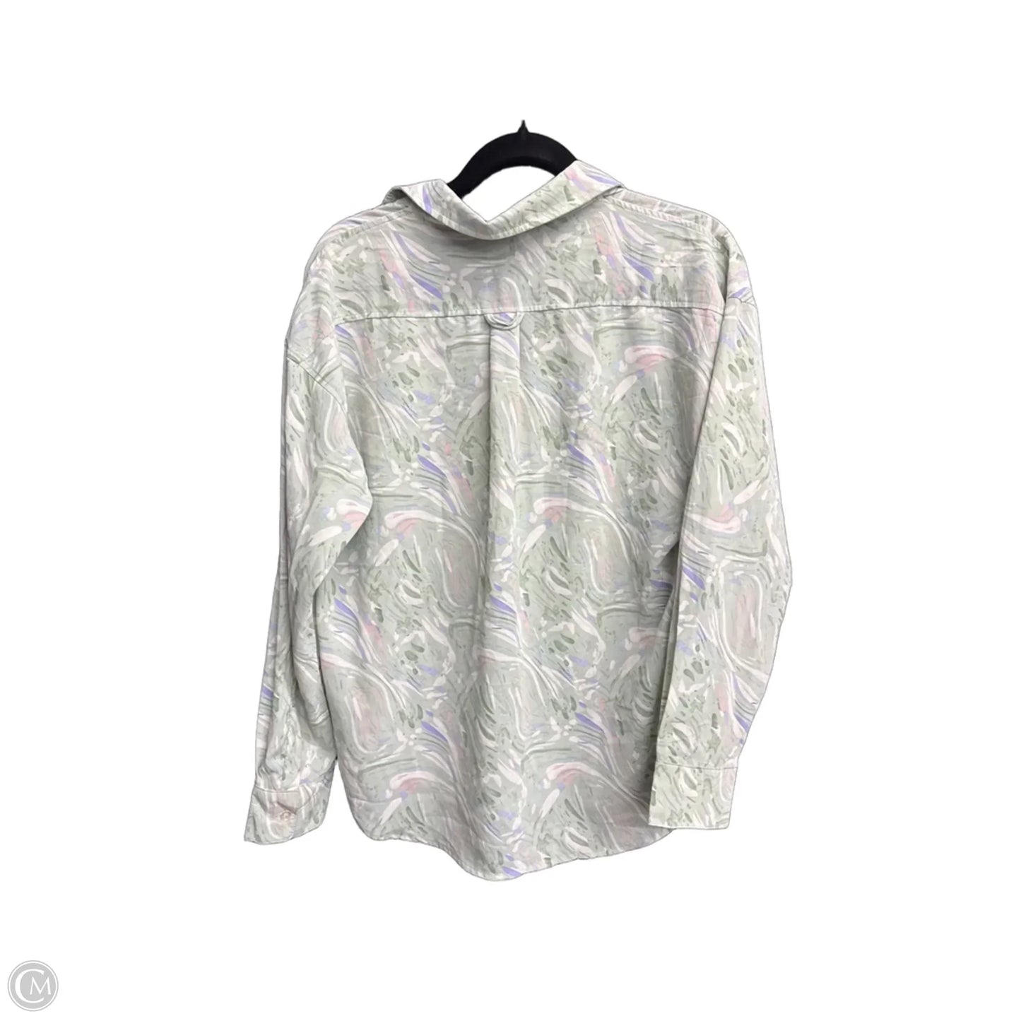 Top Long Sleeve By Blush In Grey, Size: S