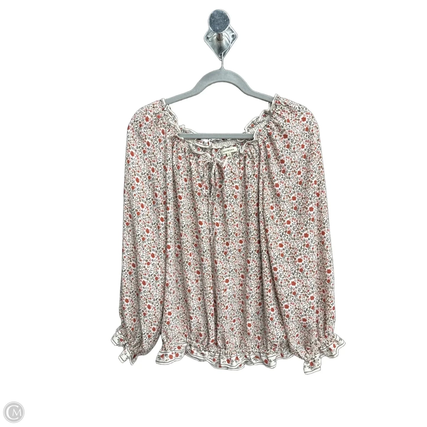 Top Long Sleeve By Max Studio In Floral Print, Size: L