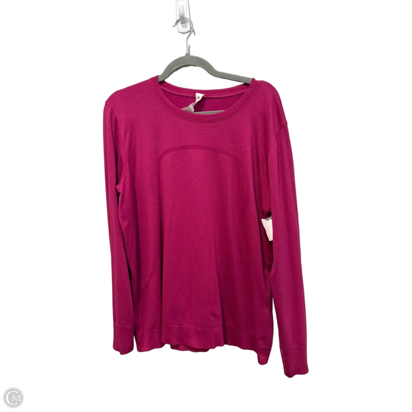 Athletic Top Long Sleeve Crewneck By Lululemon In Pink, Size: Xl