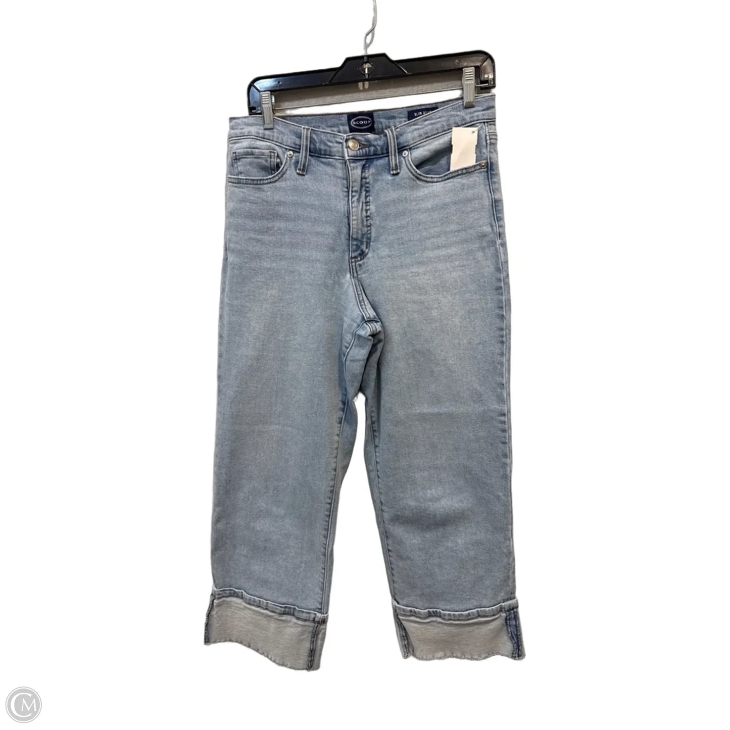 Jeans Wide Leg By Scoop In Blue Denim, Size: 8