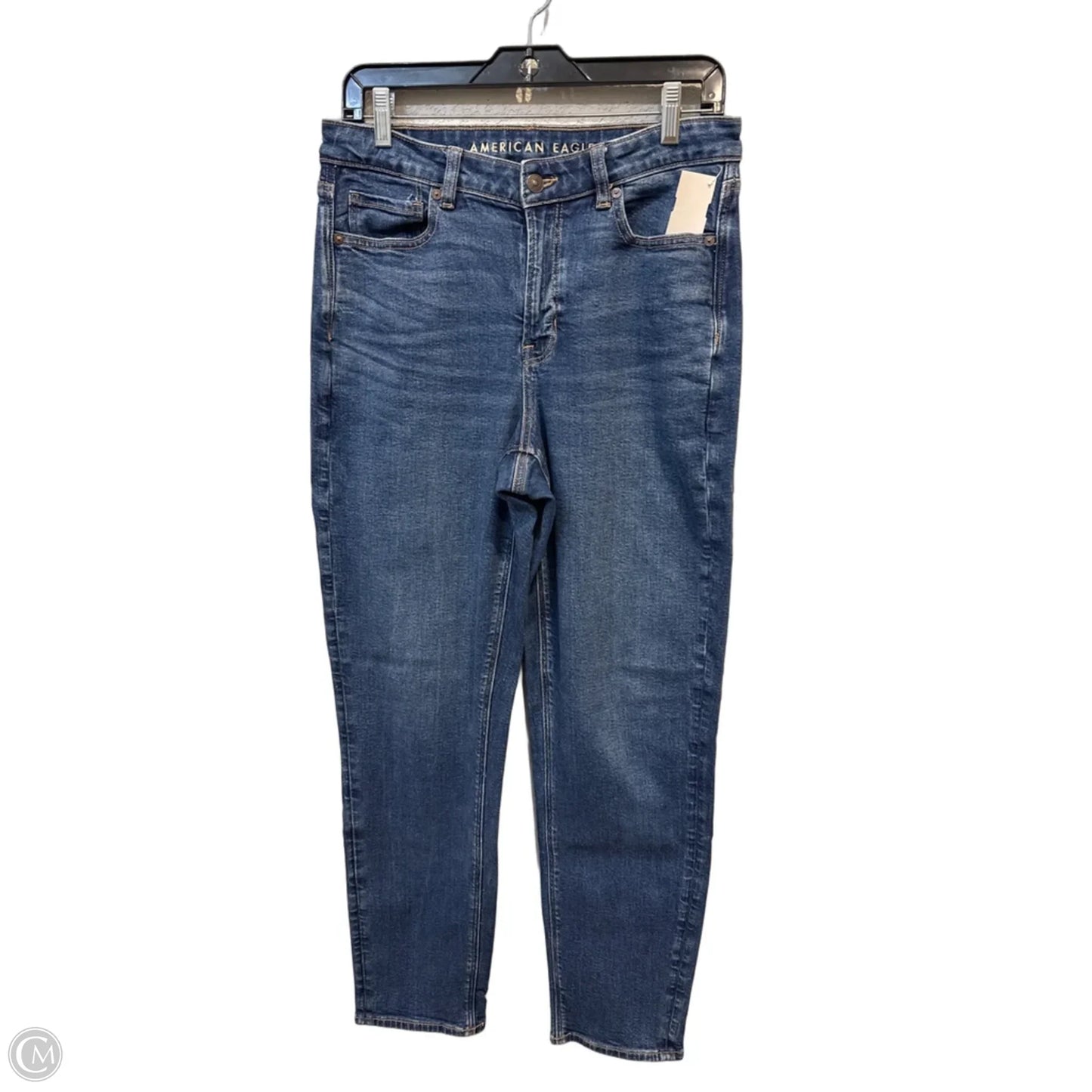 Jeans Wide Leg By American Eagle In Blue Denim, Size: 10